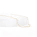 Pearl Drop Choker Necklace / Gold Plate