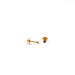 Gold Plated Birthstone Stud Earrings / December / Tanzanite