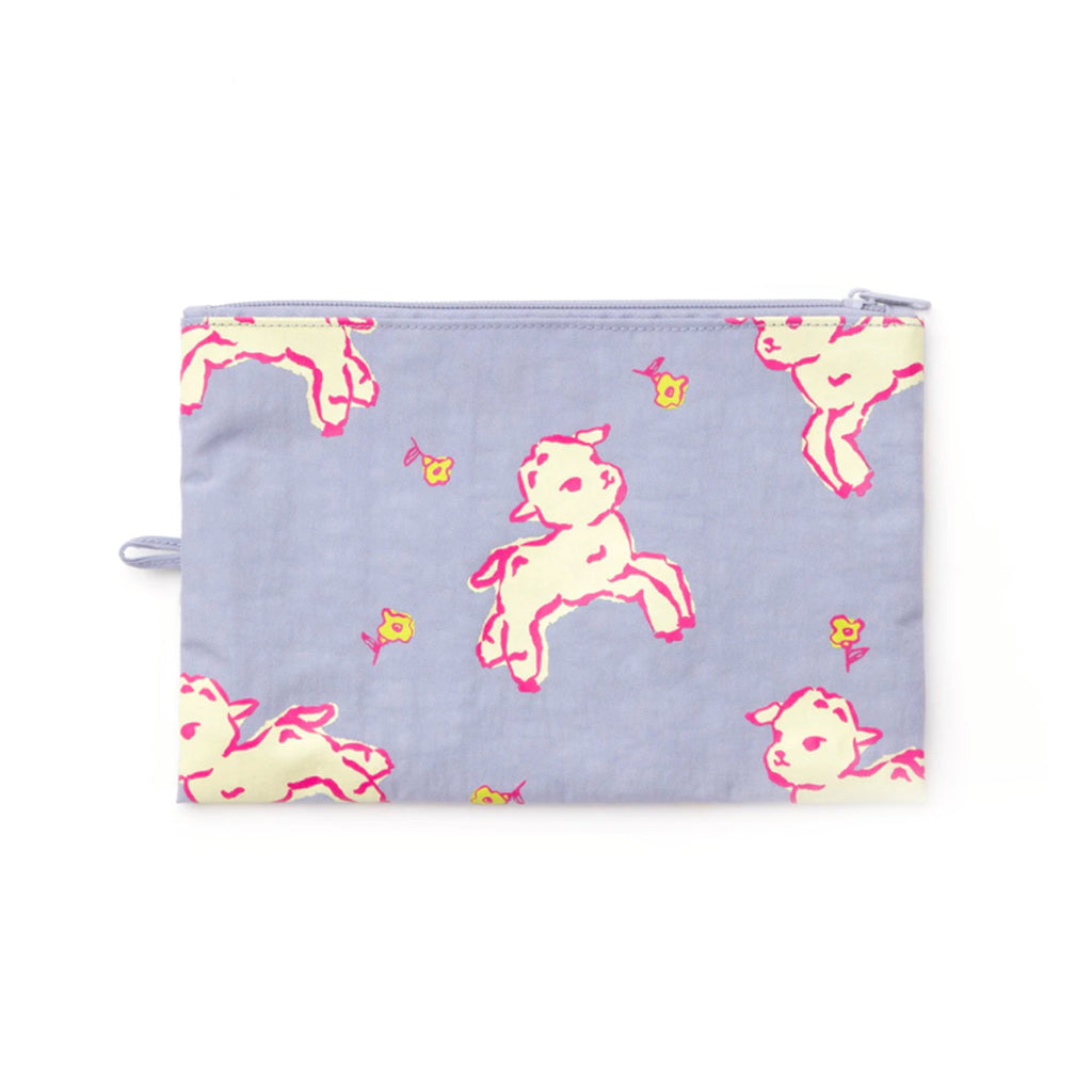 Baggu Flat Large Zip Pouch / Lambs