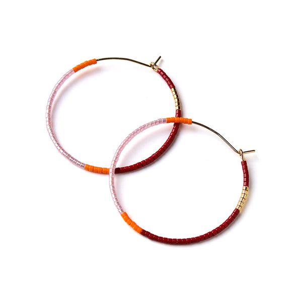 Fresco Hoop Earrings / Large / Orchid