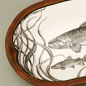 Laura Zindel Rectangular Serving Dish / Brown Trout