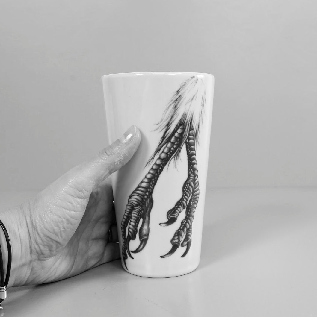 Laura Zindel Ceramic Tumbler / Dahlia Bud #1