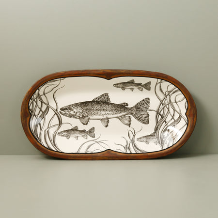 Laura Zindel Rectangular Serving Dish / Brown Trout