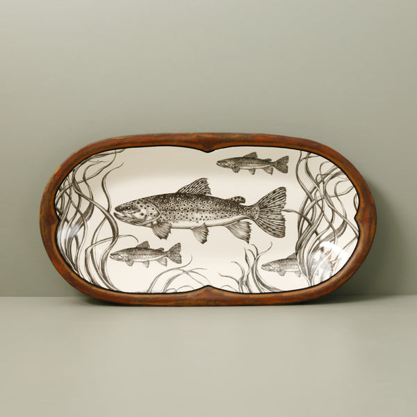 Laura Zindel Rectangular Serving Dish / Brown Trout