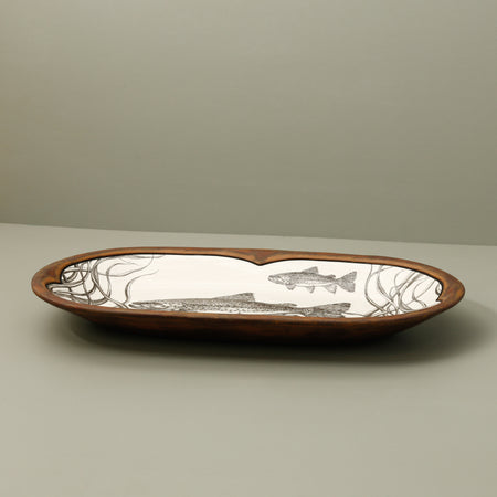 Laura Zindel Rectangular Serving Dish / Brown Trout