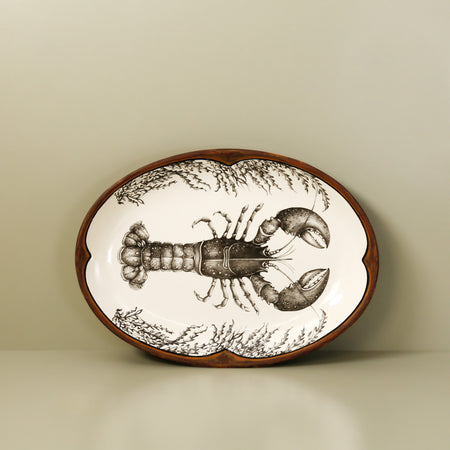 Laura Zindel Small Oval Platter / Lobster