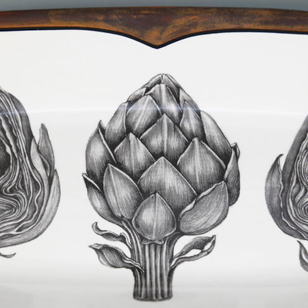 Laura Zindel Rectangular Serving Dish / Artichoke