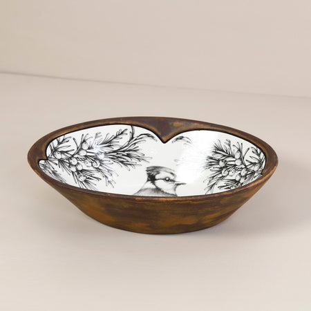 Laura Zindel Large Serving Dish / Blue Jay