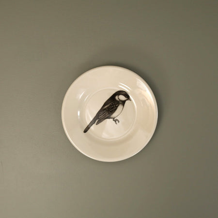 Laura Zindel Bistro Plate / Black-Capped Chickadee