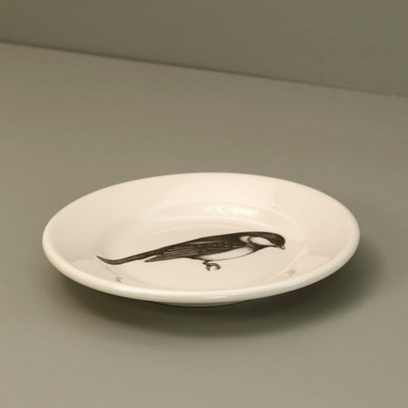 Laura Zindel Bistro Plate / Black-Capped Chickadee