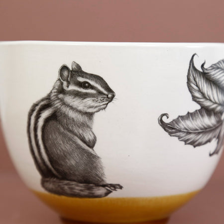 Laura Zindel Small Deep Bowl / Chipmunk #3