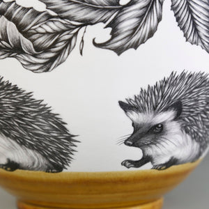 Laura Zindel Large Deep Bowl / Hedgehog #1