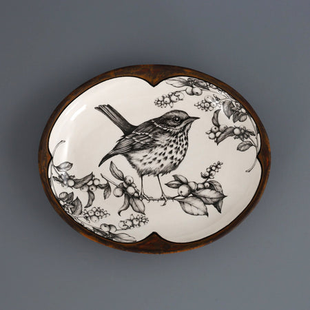 Laura Zindel Small Serving Dish / Hermit Thrush