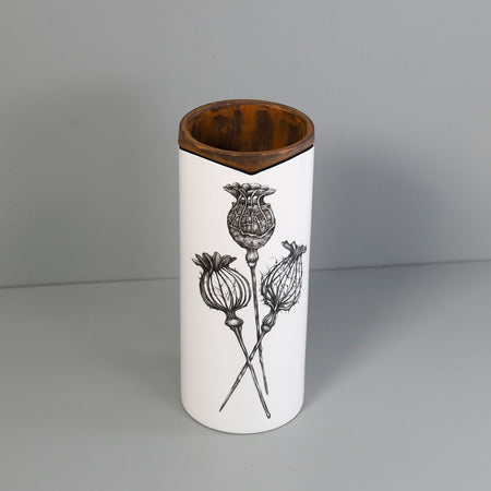 Laura Zindel Canister Vase / Large / Poppy Pods