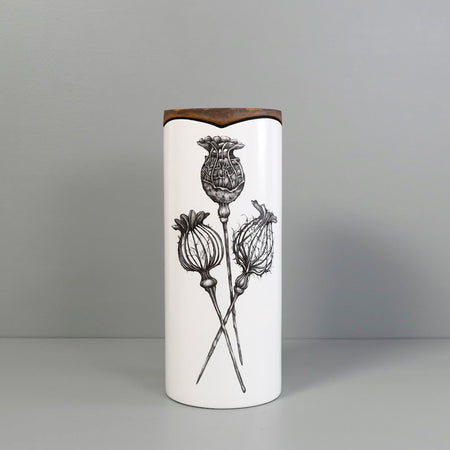 Laura Zindel Canister Vase / Large / Poppy Pods