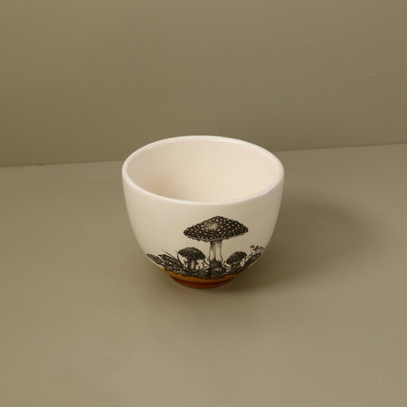 Laura Zindel Small Deep Bowl / Woodland Mushrooms