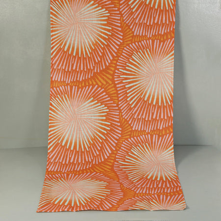 Leila Simon Hayes Table Runner / Burst Coral 18" x 86"