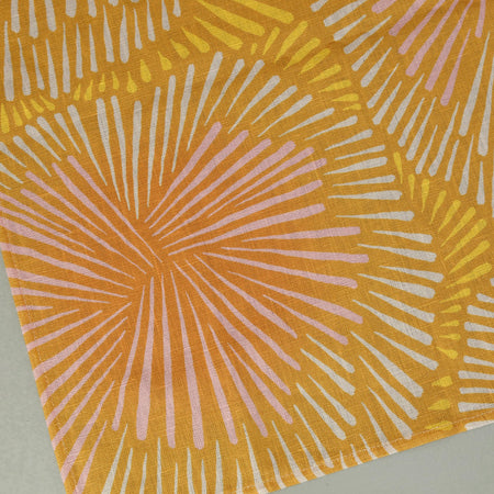 Leila Simon Hayes Table Runner / Burst Yellow 18" x 86"