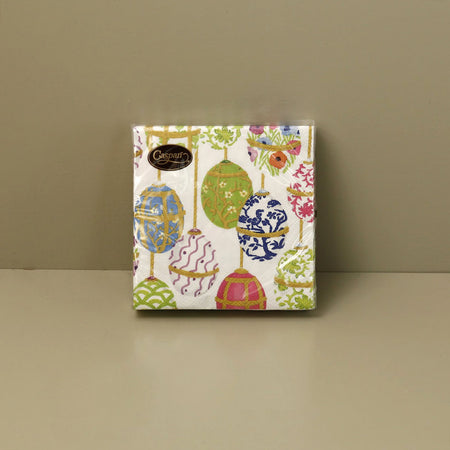 Caspari Paper Cocktail Napkins / Les Oeufs