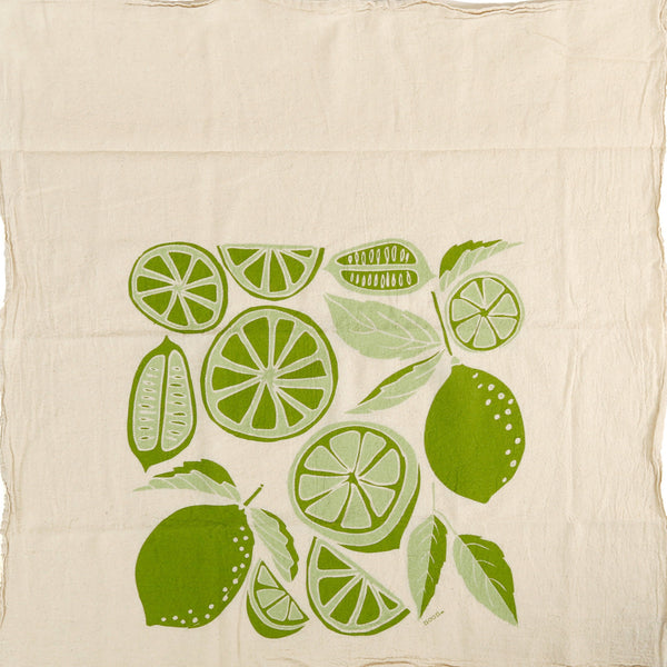 Noon Designs Organic Kitchen Towel / Limes
