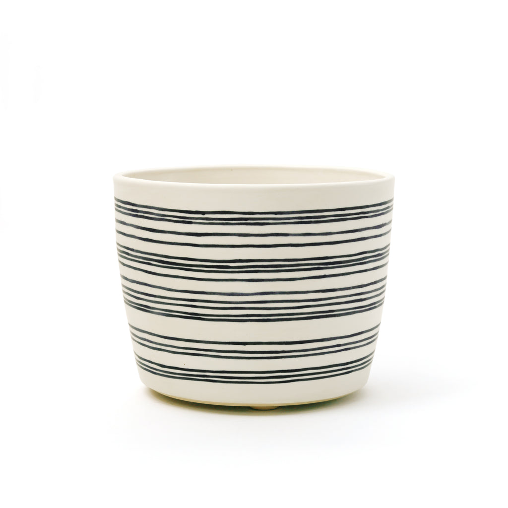 Large Handmade Planter / Stripes