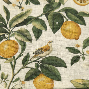 Italian Lemons Linen Table Runner 79"