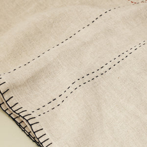 Linen Nestle Oatmeal Tablecloth