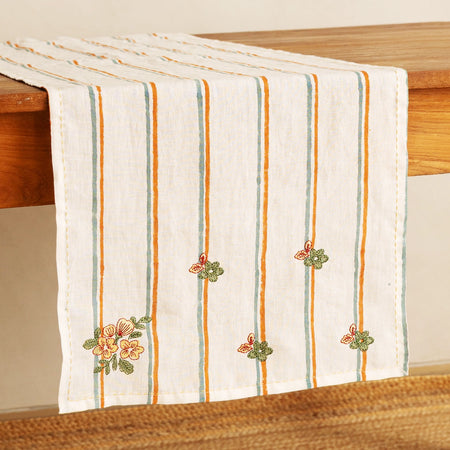 Orange Bloom Table Runner