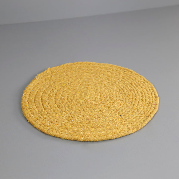 Mabelle Woven Cotton Trivet / Mustard