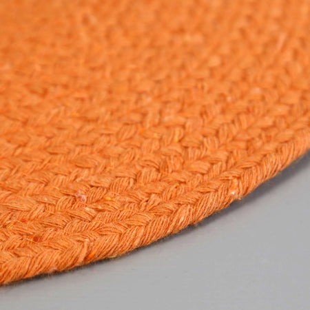 Mabelle Round Cotton Placemat / Melon