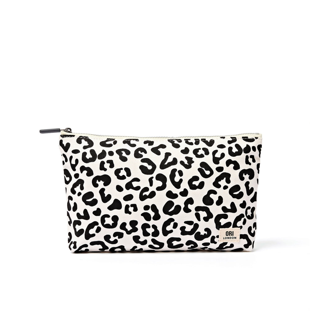 ORI Maida Vale Pouch / Leopard Cotton Canvas
