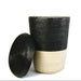 Makaua Lidded Hamper Basket / Carbon