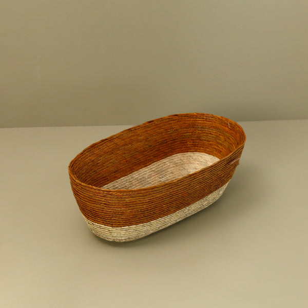 Makaua Palm Leaf Oval Bread Basket / Trigo
