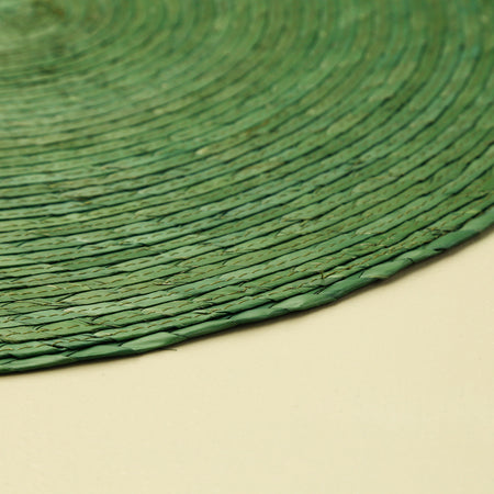 Palm Round Placemat / Kelly Green