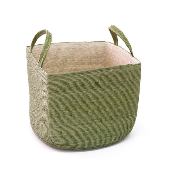 Makaua Palm Leaf Revistero Basket / Aceituna