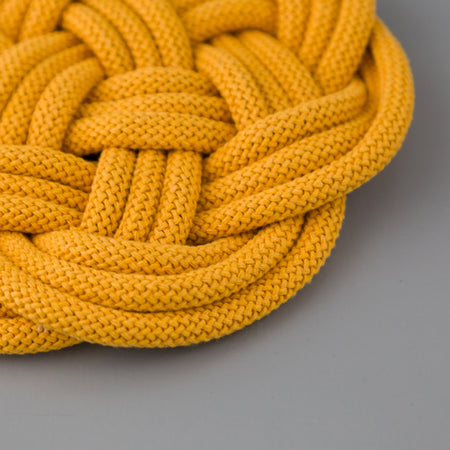 Rope Knot Trivet / Mustard
