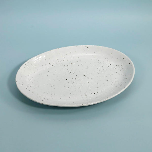 Marcus Oval Serving Platter/  White Salt Glaze