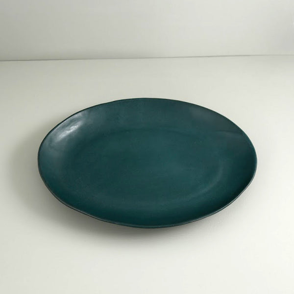 Marcus Oval Serving Platter/ Midnight Teal
