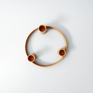 Round Metal Candelabra Ring / Marigold