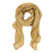 Block Print Cotton Scarf / Matta Mustard