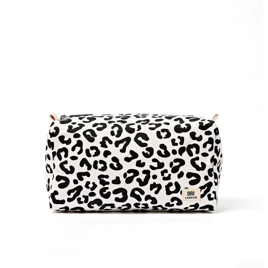 ORI Maygrove Wash Bag / Leopard Cotton Canvas