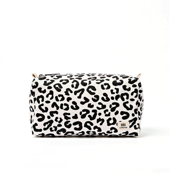 ORI Maygrove Wash Bag / Leopard Cotton Canvas