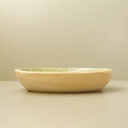 Medium Nested Oval Bowl / Citrus / Foliage
