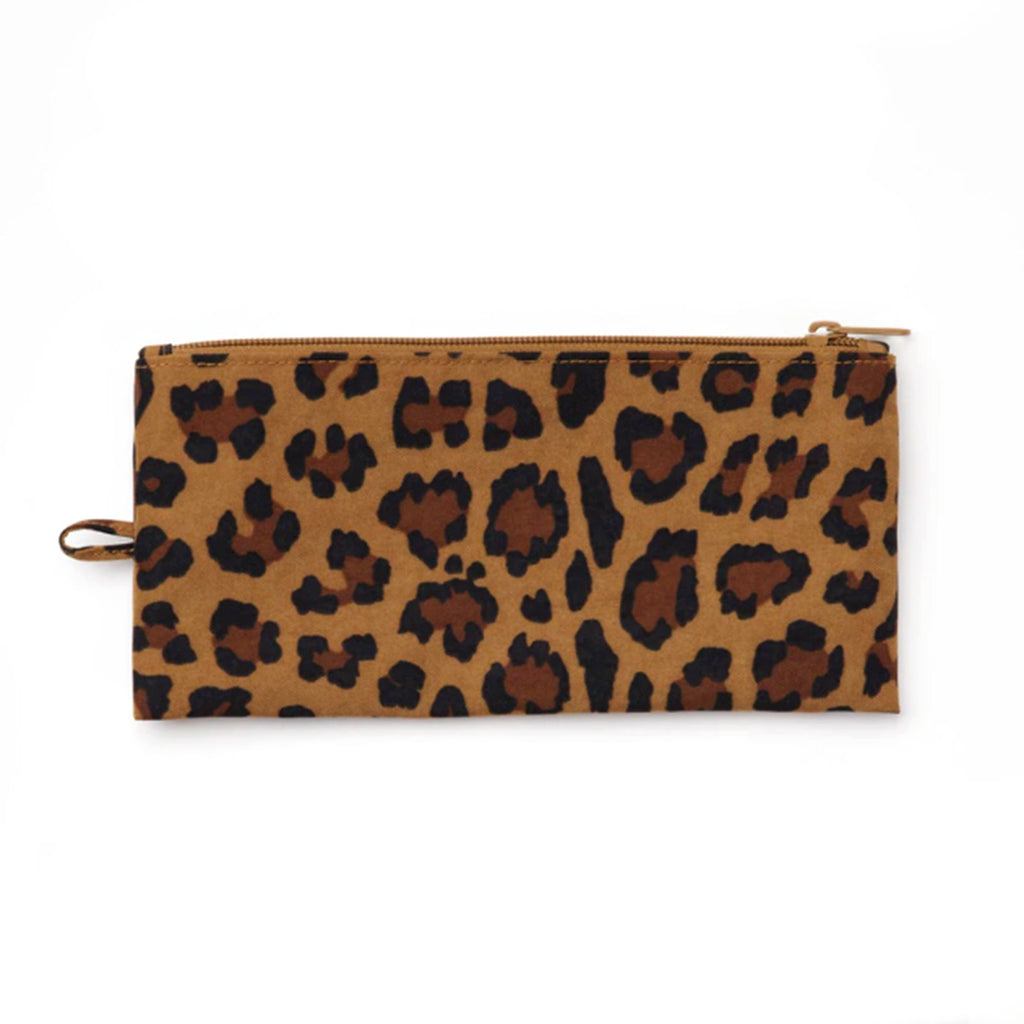 Baggu Flat Medium Zip Pouch / Leopard