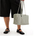 Baggu Nylon Bowler Bag / Medium / Sage Stripe