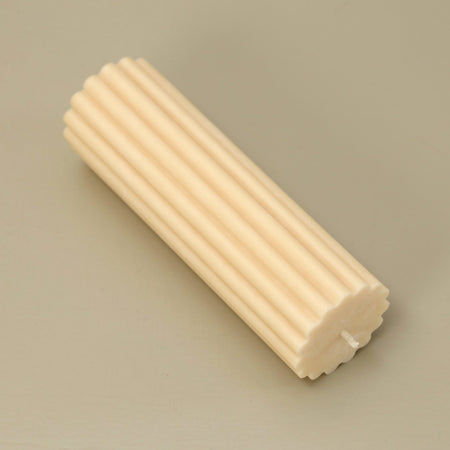 Ribbed Pillar Candle / Mellow