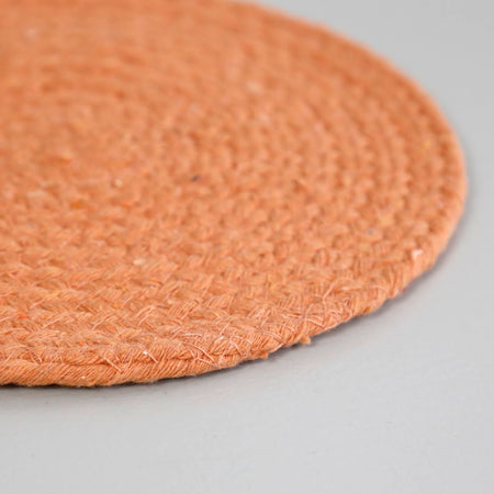 Mabelle Woven Cotton Trivet / Melon