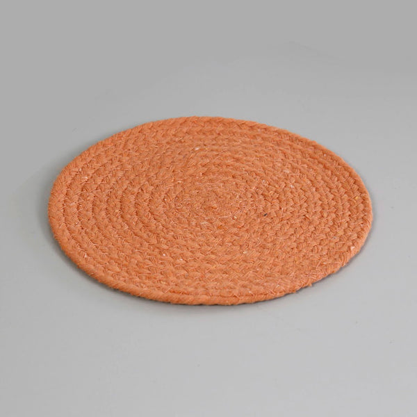 Mabelle Woven Cotton Trivet / Melon