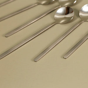 Stile Moka Brushed Handle Coffee Spoons / Set of 6 Boxed