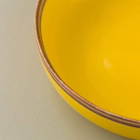 Glossy Yellow Pasta Bowl